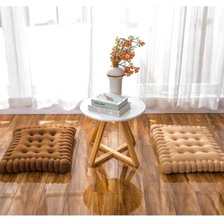 Đệm lót ghế, tựa lưng hình bánh quy dễ thương
