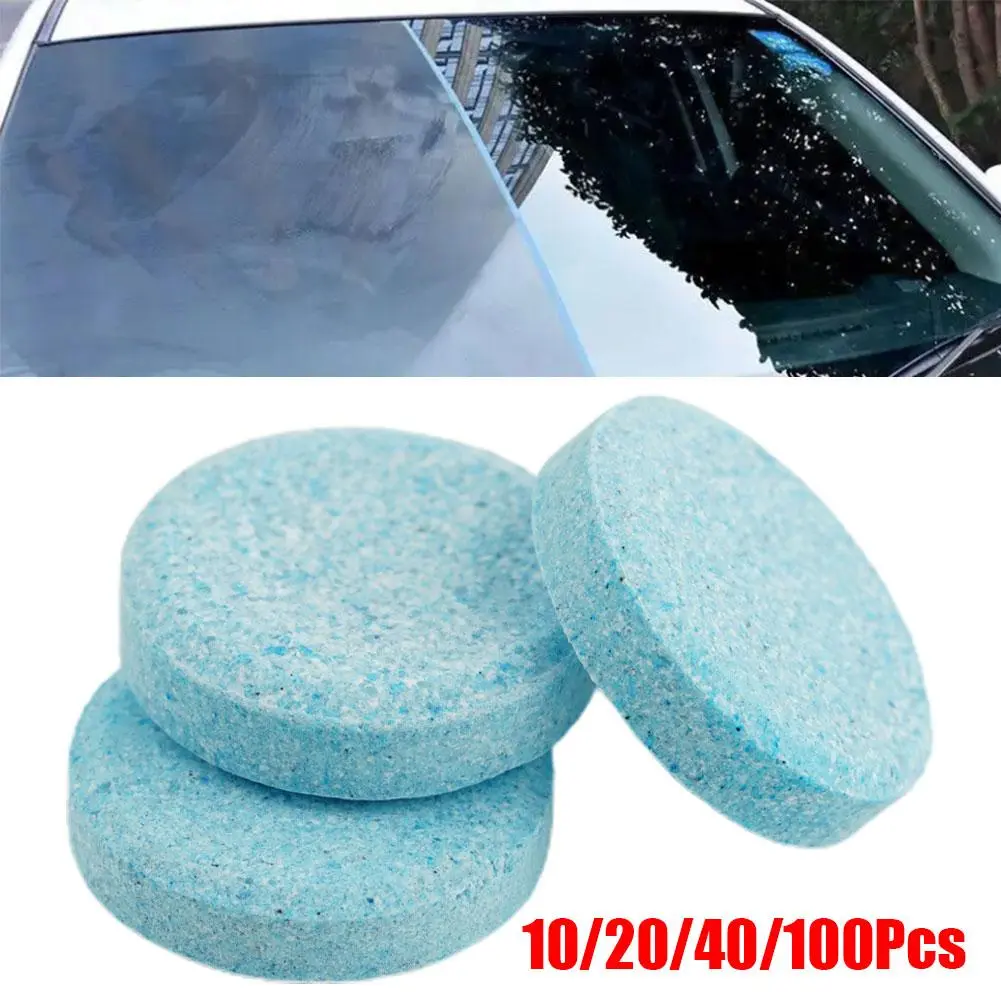 Nước Kính Ô Tô, Viên Sủi Nước Kính Trơn Trong Chất Tẩy Rửa Pha Trộn, 1 Túi, Thích Hợp Sử Dụng Trên Ô Tô, G6Z1