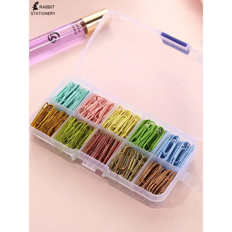 Paper clip metalik/clip metalik/jepitan kertas/klip kertas/klip warna/paperclip/metallic-Rabbit Stationery 7