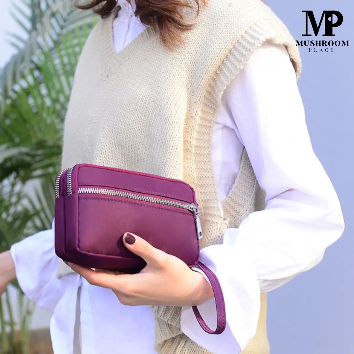 Dompet HP Cewek Resleting Serbaguna | Dompet Pouch Wanita Waterproof | Travel Wallet Perempuan Uang Koin Handphone