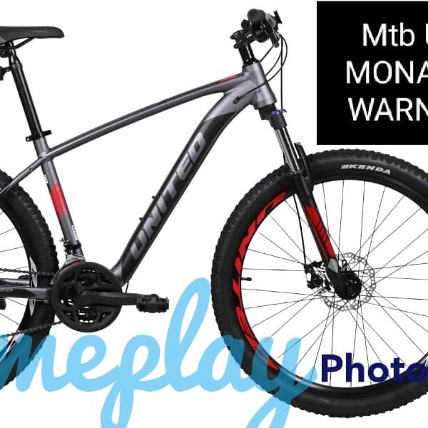 Gambar United Monanza 4.0 ukuran 27,5 MTB Frame Alloy 8 speed dari timeplay Kota Semarang Tokopedia