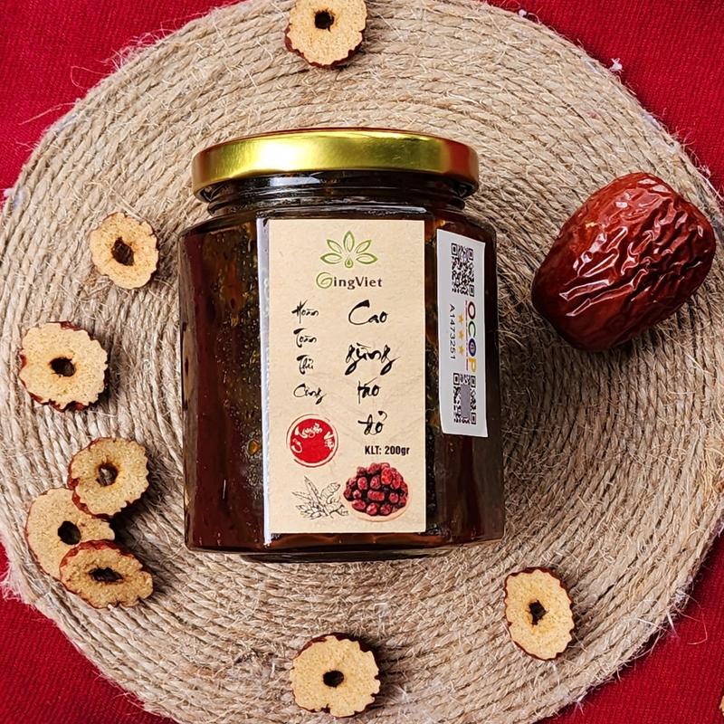 Cao gừng táo đổ - Đẩy hàn, bổ khí huyết - Ging Việt - 200g 2