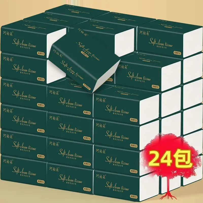[Buy 12 Packs and Get 12 Packs Free] Tissue Whole Box of Facial Tissue Napkin Hand Paper Toilet Paper