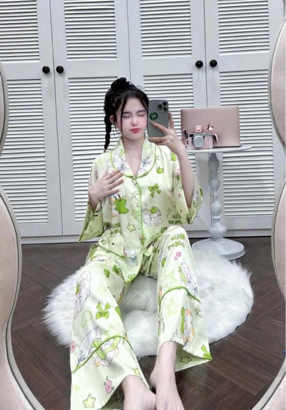 Product Introduction of FREE SIZE 40-63KG. SÉT ĐỒ BỘ CỔ SAM PHOM DƠI SANG CHẢNH DÀNH CHO NỮ 8