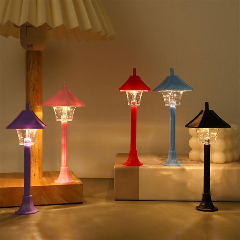 Đèn LED Đường Phố Mini, Đèn Ngủ, Đèn Bàn Nhỏ Đồ Trang Trí Cảnh Đường Phố, Đồ Trang Trí Không Khí, Đèn Đế Cảnh Quan Siêu Nhỏ, [Hàng Có Sẵn], [Thanh Toán Khi Nhận Hàng] 0