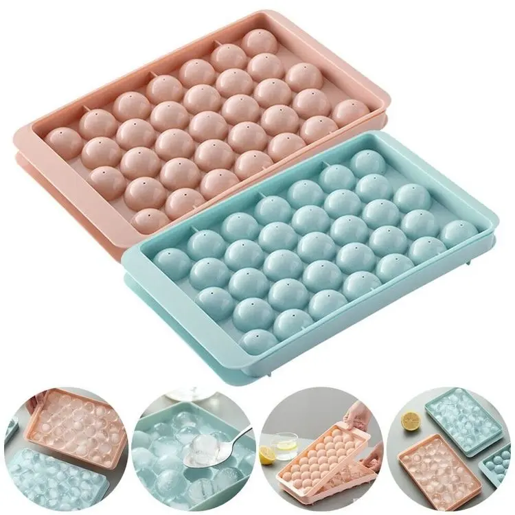 Cetakan es Model jumbo  bulat isi 33 grid  sama bentuk diamon 21 grid Bisa untuk membuat coklat, jelly, es dan lainnya 4