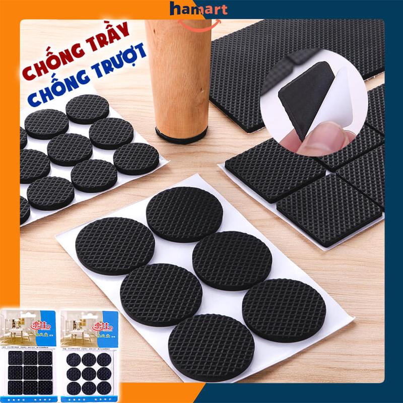 Miếng Dán Chân Bàn Ghế Chống Trượt Hamart Bọc Lót Chân Bàn Ghế Chống Ồn Chống Xước Nền Nhà
