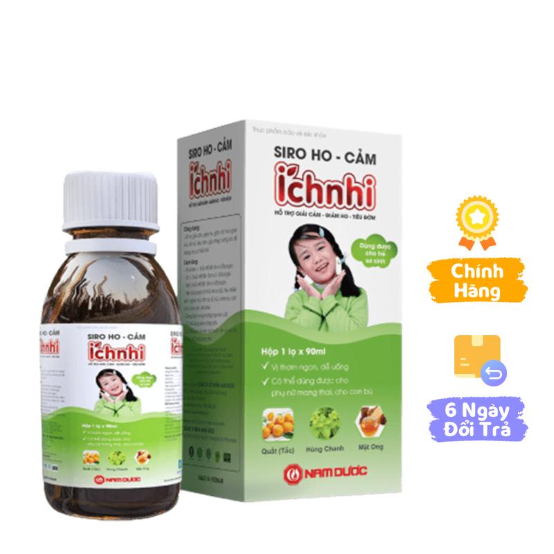 Siro ho cảm Ích Nhi 90ml cho bé từ 0 - 12 tuổi