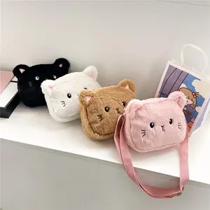 Tas Selempang Anak Model Kucing Kelinci Mini Tas Anak Perempuan Cat Rabbit Lucu Cute Bulu Halus