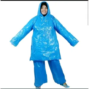 promo!!! jas hujan plastik stelan LDP ketebalan 0.5 isi 12 pcs berstandar SNI merk Kresno