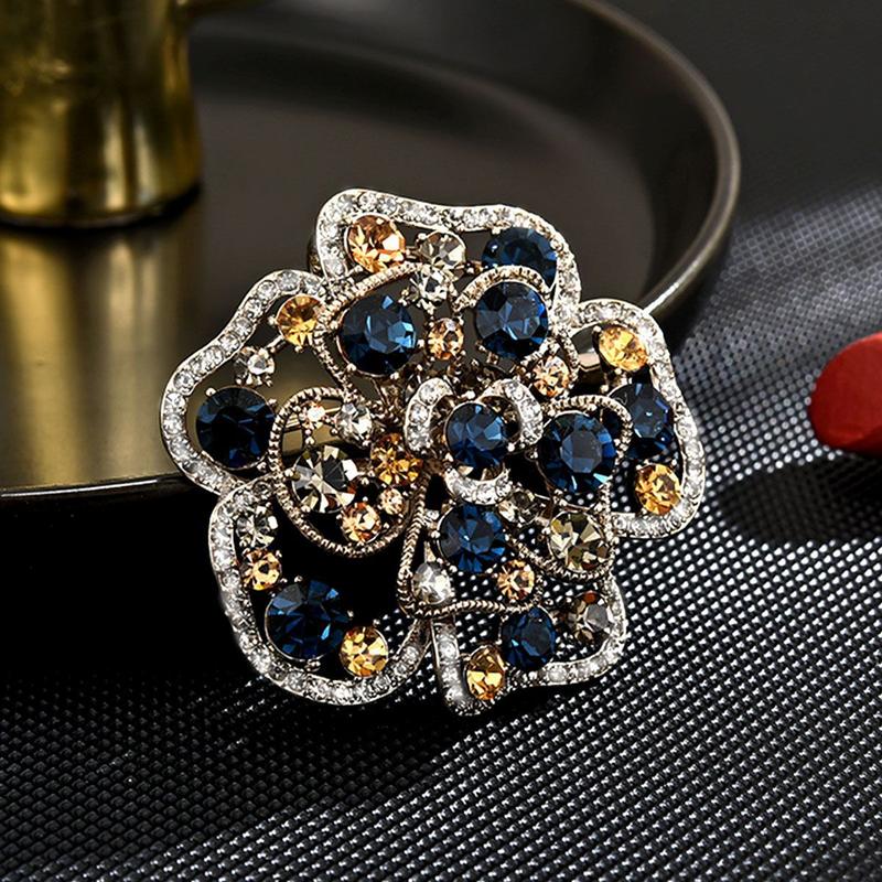 European and American Retro Fashion Flower Brooch High-end Versatile ...