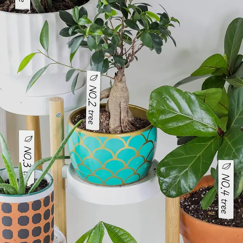 Plant Pot Marker Sign Holder with Marker, 100pcs/set Garden Decorating Tools, Plant Tags for Identifying Organizing Fruit Trees 4