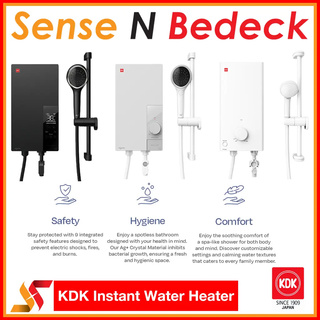 KDK Instant Water Heater (TG3AD1 / TG3AE1 / TG3BL1) Copper Tank with Touch Screen / Knob