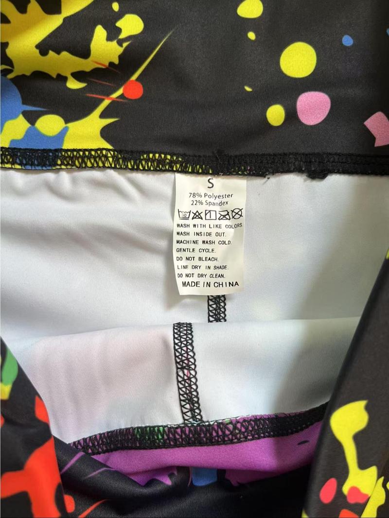 Product Introduction of Women's All Over Print Shorts, Casual Comfy Breathable Skinny Shorts for Yoga Gym Workout Running, Ladies Bottoms for All Seasons 8