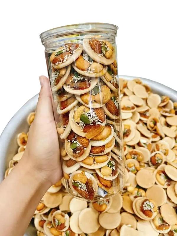 kẹo điều mix hạt dinh dưỡng pet 350gram ăn vặt nhà làm Food candy Snack Thức Ăn Nuts