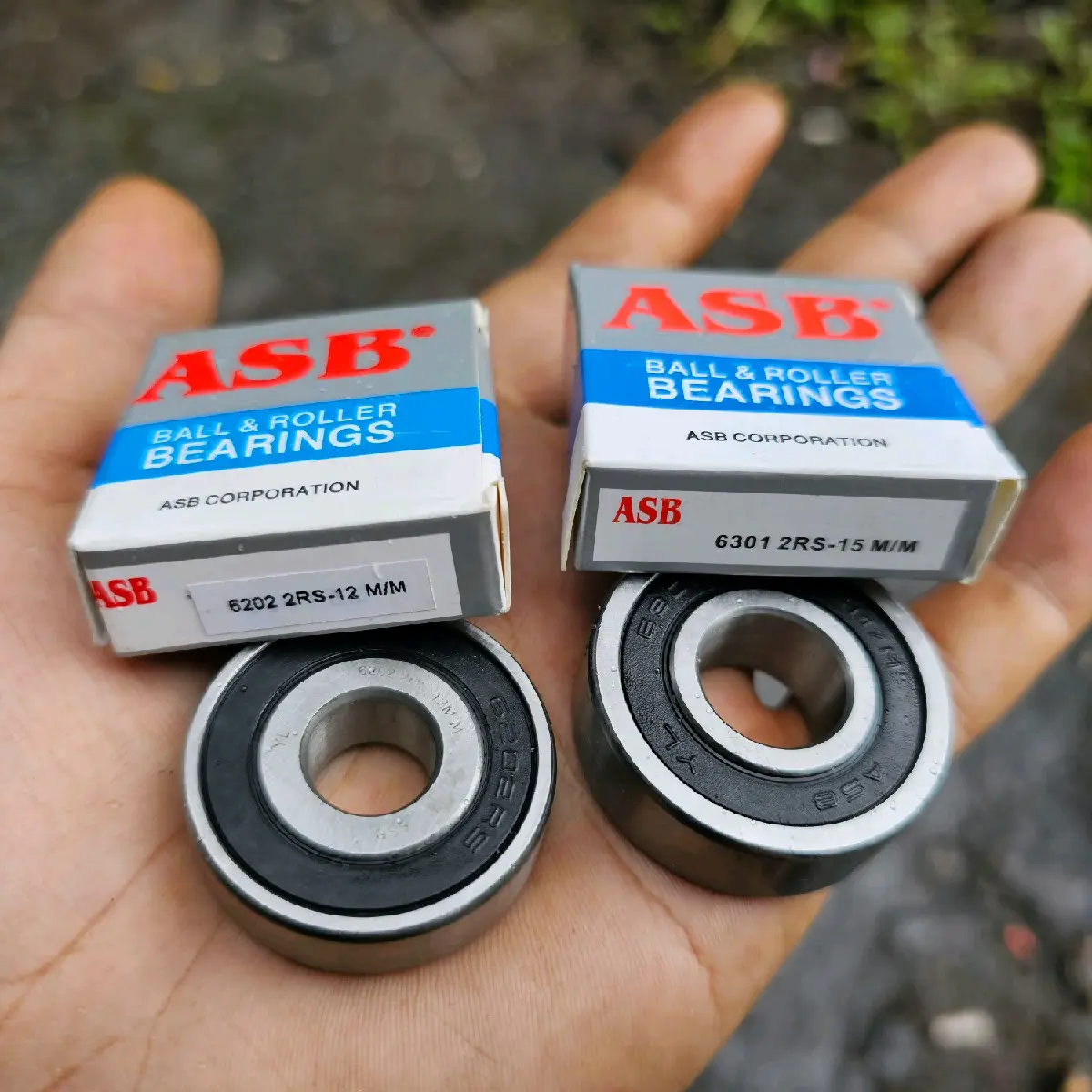Laker Bearing ASB 6301-15mm & 6202-12mm Untuk Rubahan