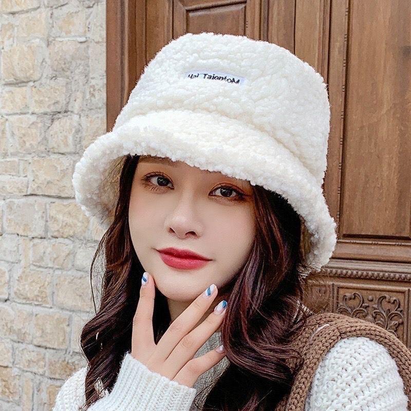  Mũ Lông Cừu Nón Bucket Len Lông Cừu thời trang Đà Lạt Hot nhất 2022 NK06 