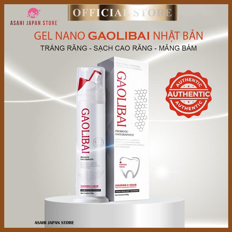 Gel Làm Sạch Cao Răng Mảng Bám Thơm Miệng Nano Bạc GaoliBai Nhật Bản