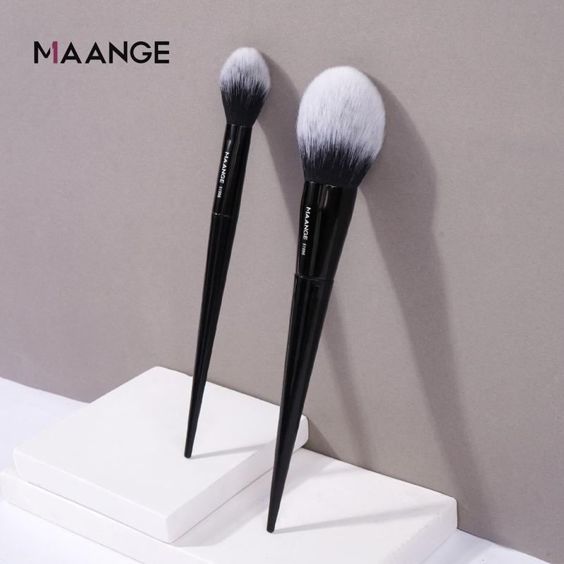HÀNG MỚI VỀ Bộ 2 Cọ Má Hồng Và Phấn Phủ MAANGE - Bộ Đôi Cho Lớp Nền Mịn Màng Tự Nhiên 51996 Lông Mềm Mại Thân Thiện - Trang Điểm Mỹ Phẩm Cosmetic