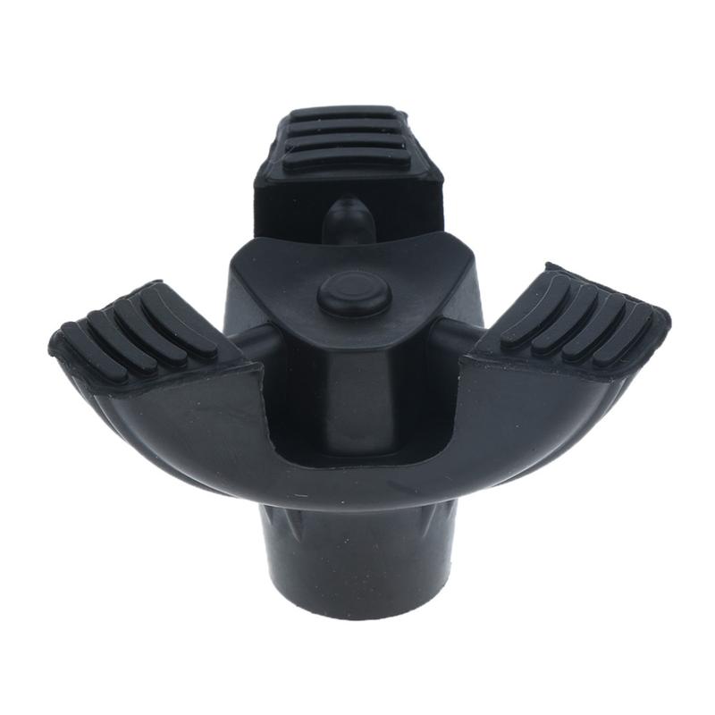 Black Tripod Anti Slip Rubber Replacement  Cane Stick Crutches 5/8 inch 3/4 inch 7
