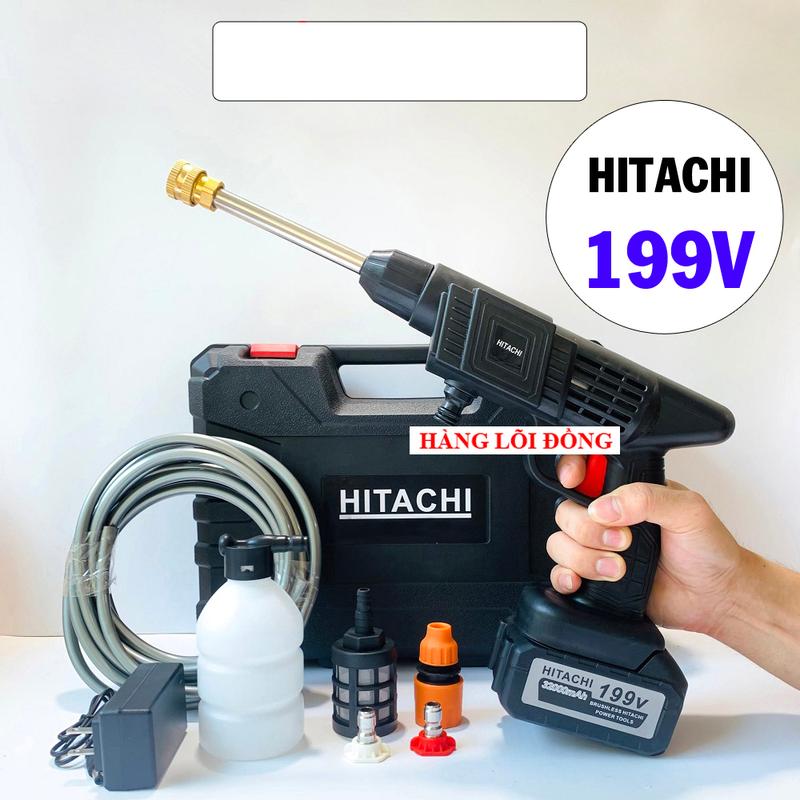Máy Rửa Xe Mini Gia Đình 199V - Rẻ Vô Địch.Xịt rửa cực khỏe