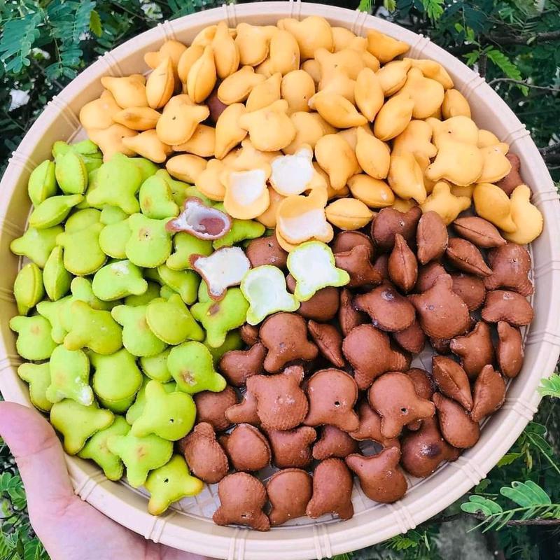 Bánh gấu nhân kem mix 3 vị pet 450gram ăn vặt bảo hân Snack Food