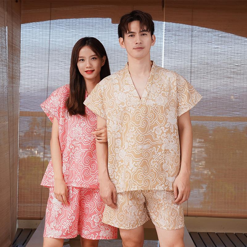 Product Introduction of Disposable Bathing Suit Women's Sauna Clothes Moxibustion Pure Cotton Men's Massage Foot Moisture-Wicking Clothing Hotel Bathrobe Physical Therapy Suits Wholesale 26