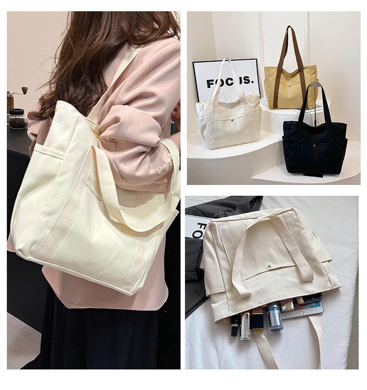 Product Introduction of TANLE 【Low price discount】Travel bag Canvas bag Commuter bag Versatile multiple pockets | High quality fabric | Multiple back methods | Comfortable lining | Fashionable essential for travel Suitable for school, travel, and work 5