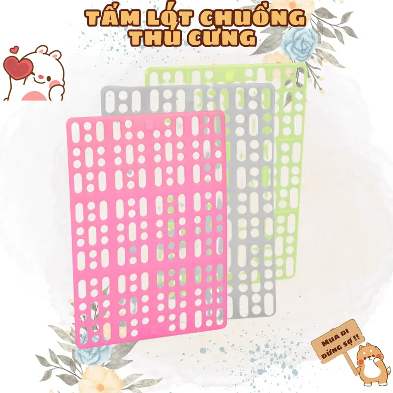 Tấm lót sàn chống lọt chân cho chuồng Bọ Ú (Chuột Lang) Thỏ cảnh Chó Mèo 0