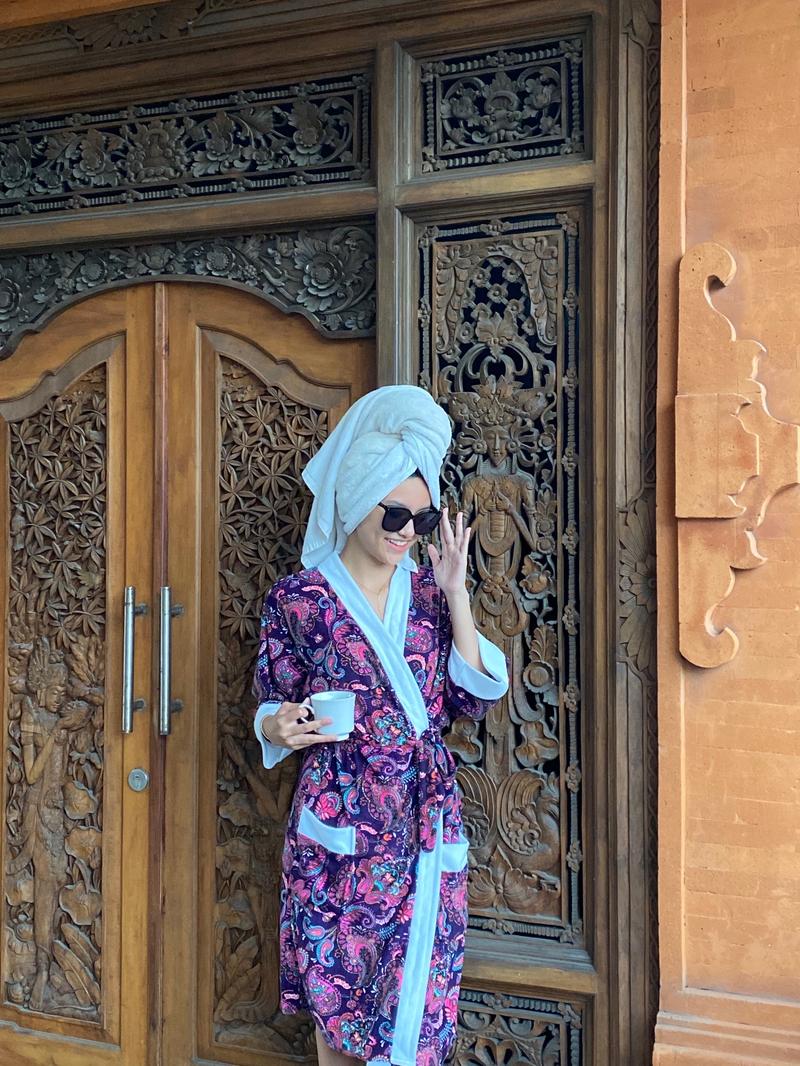Product Introduction of Kimono Handuk Dewasa Size (L/XL) / Standar & Jumbo / Jubah Mandi Wanita / Baju Handuk / Batik Edition 15