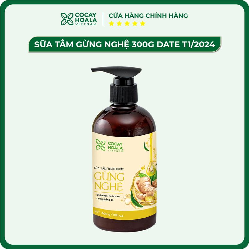 [XẢ HÀNG CẬN DATE T1/2024 - DEAL 59K] Sữa tắm thảo dược gừng nghệ 300g
