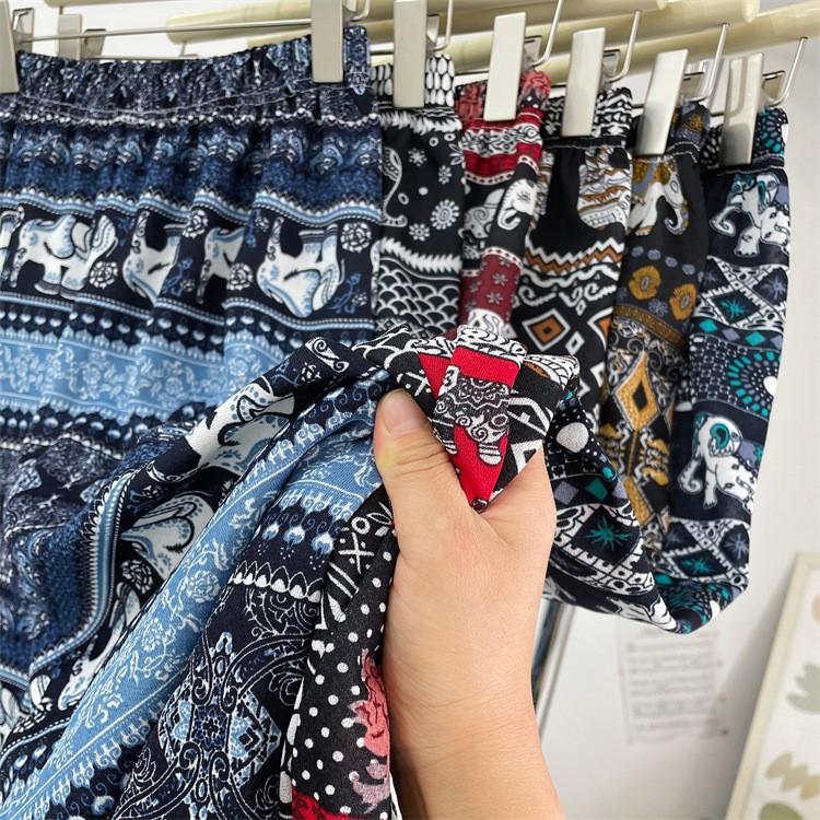 Product Introduction of Quần Ống Rộng Cho Nữ, Thiết Kế Hình Con Voi, Cạp Cao, Kiểu Dáng thụng Và Dáng Rộng Rãi, Kiểu Lau Nhà Thẳng, Thích Hợp Cho Mùa Xuân Và Mùa Hè, Hàng Mới Về Thái Lan 7