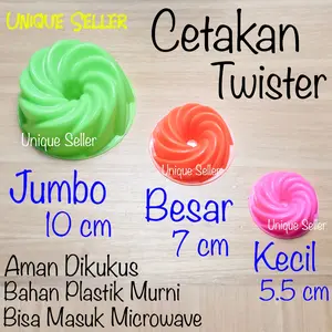 [Isi36] Cetakan Kue Twister Kecil Besar Jumbo 5.5cm 7cm 10cm / Cetakan Twister Kecil Besar Jumbo 5,5cm 7cm 10cm 5.5 cm 7 cm 10 m/ Cetakan Kue Putu Ayu Bolu Puding Pudding Agar Ager Agar2 Ager2 Jelly Jeli Jely Twister Ulir Spiral Viral Bolu Sultan Rainbow