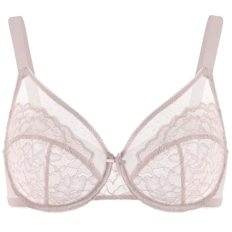 [Subriva]Enchante Floral Lace Plus Size Underwire Unlined Non-padded Full Coverage Adjustable Straps Minimizer Bra Womenswear 5