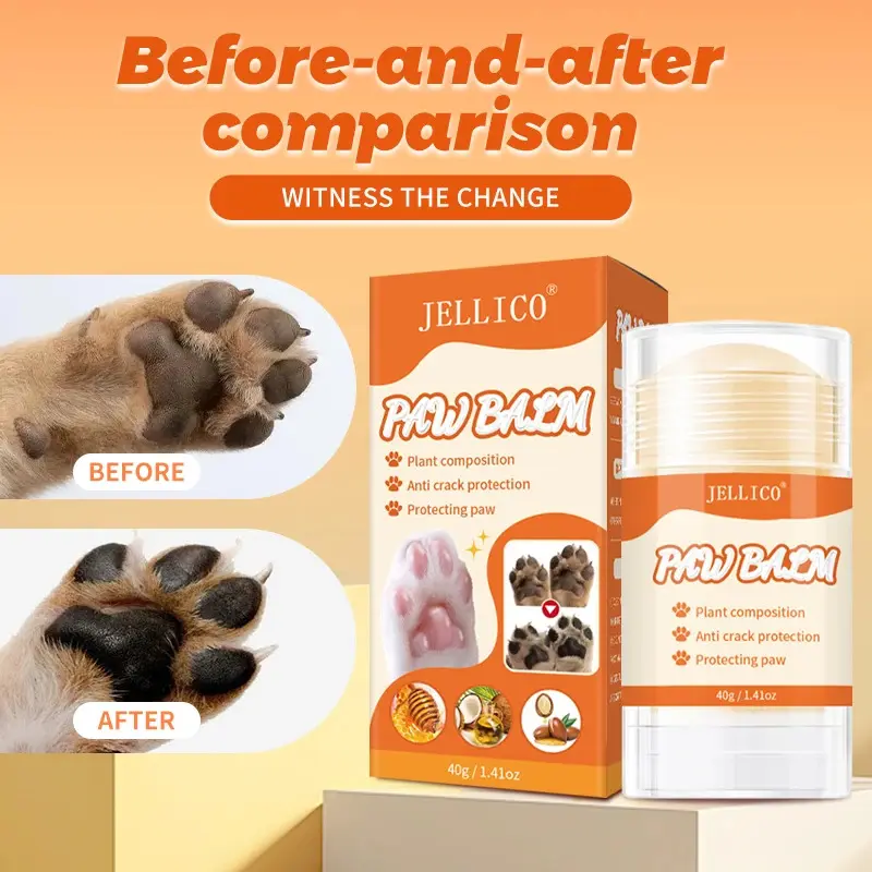 All-Season Pet Paw Care, 40g Coconut Scented Moisturizer for Cats, Dogs & Reptiles - Convenient, Easy-to-Apply Formula.