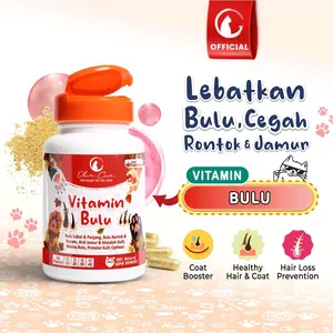 Olive Care Ecer Vitamin Bulu Kucing Melebatkan dan Menumbuhkan Bulu Mencegah Kerontokan Rambut Kucing