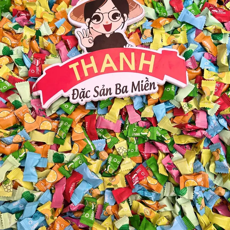 Kẹo Ngậm Trái Cây Không Đường Mix Vị Thơm Miệng Mát Lạnh Snack Candy Ăn Vặt Food Chua Thức Ăn kẹo  không keomix nhieu vi 0