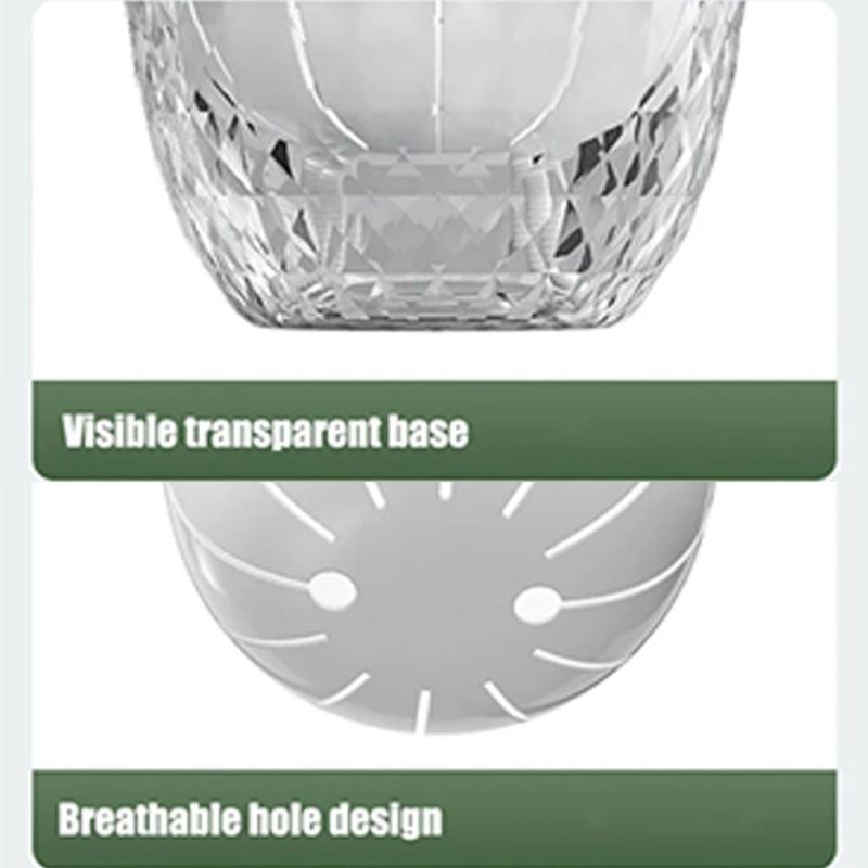 Product Introduction of Modern Plastic Lazy Hydroponic Flower Pot Transparent Large Capacity Water Absorbing Flowerpot Double Layer Succulent Plant Pot Home Decoration 17