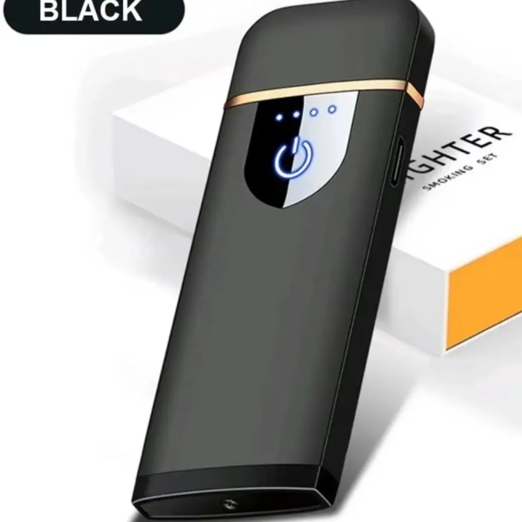 NEW usb rechargeable windproof finger print toich light-ter high quality