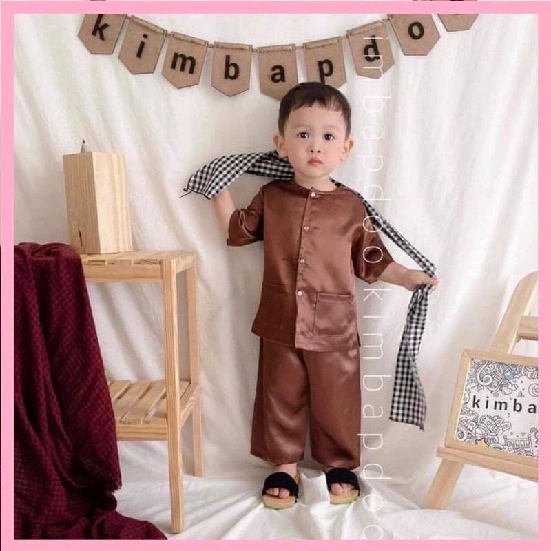 Set bà ba bé trai siêu xinh gấm lụa 3