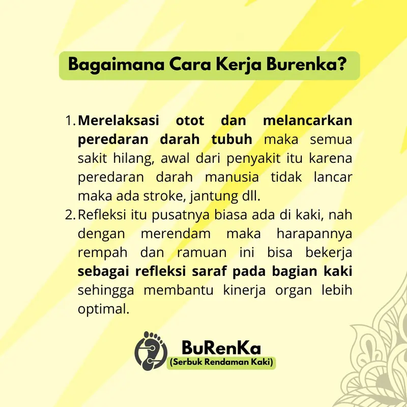 SERBUK BURENKA RENDAMAN KAKI TANGAN ISI 2 SACHET 4