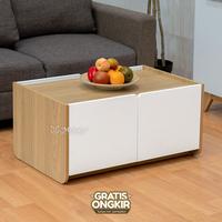 Gambar Melody Furniture - Meja Kopi Meja Tamu Estetik Minimalis - Nasu Coffee Table 80 cm dari Melody Furniture Kab. Malang 1 Tokopedia