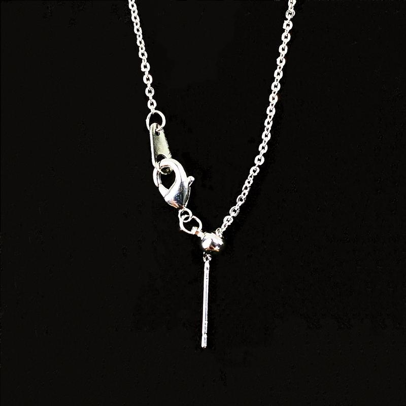YJ-Versatile Universal Necklace for Women Adjustable Cross Chain with Needle and Beads 5