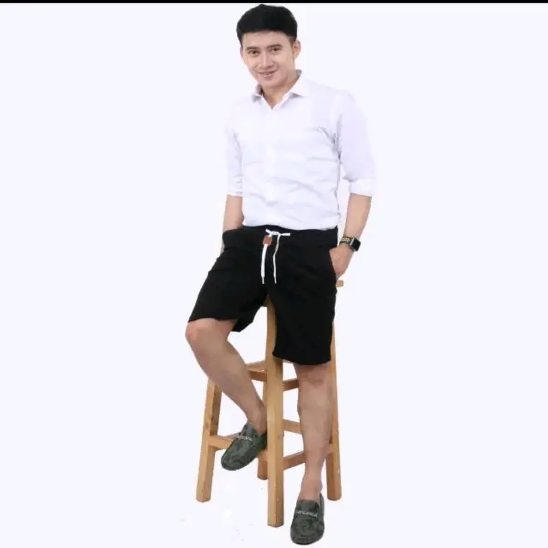 Celana Chinos 100rb dapat 5pcs Chino Kain Distro Karet Katun Melar Nyaman Pendek Santai Twill Panjang Shorts casual regular 2