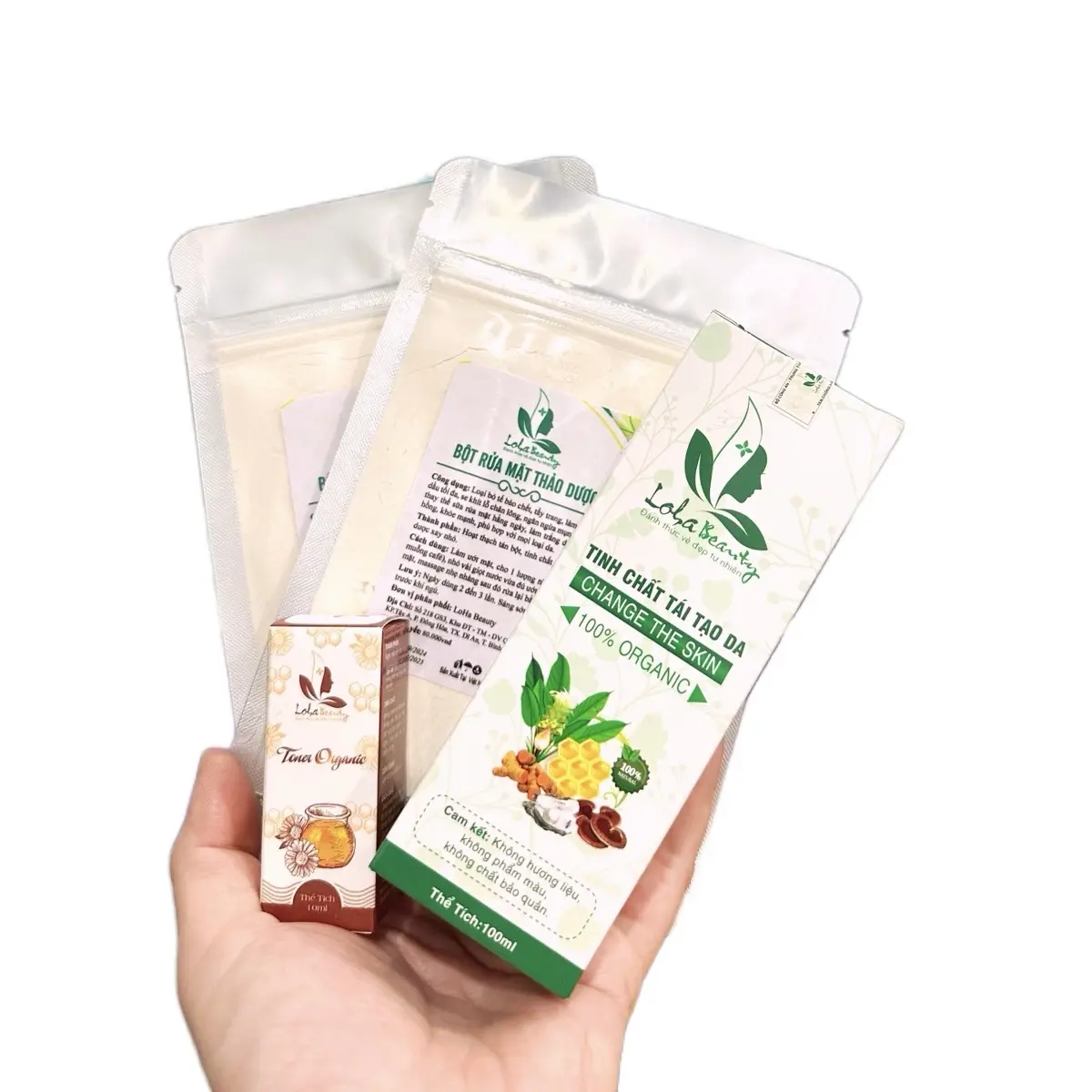 Combo tái tạo phổ thông 2 bột rửa mặt