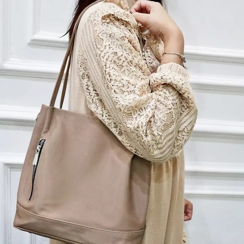 Totebag Wanita Maria Aesthetic Import Tas Selempang Wanita Kuliah Anti Air Terbaru Kulit Sekolah Hitam Cewek 6