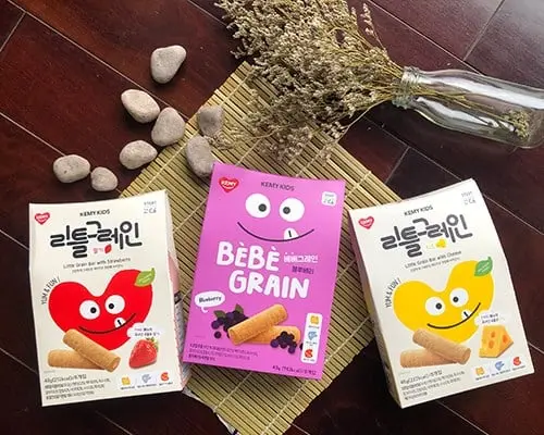 Bánh ăn dặm ngũ cốc Kemy Kids dinh dưỡng cho bé 8m+ ( Hàn Quốc)