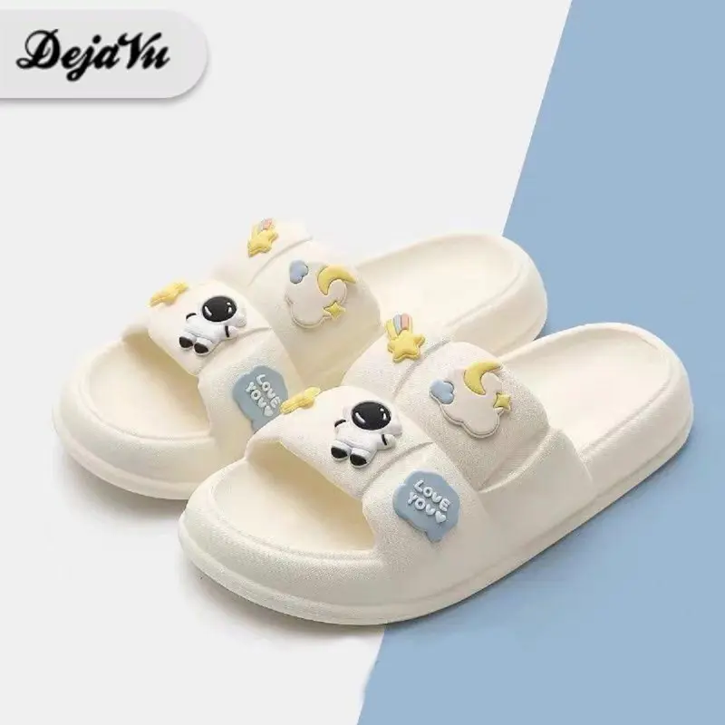 Dejavu Sendal Wanita Jelly Karet Sandal Korean Style Sandal Slop Flat Rumahan Empuk Elastis Sendal Anti Slip HSN109 1