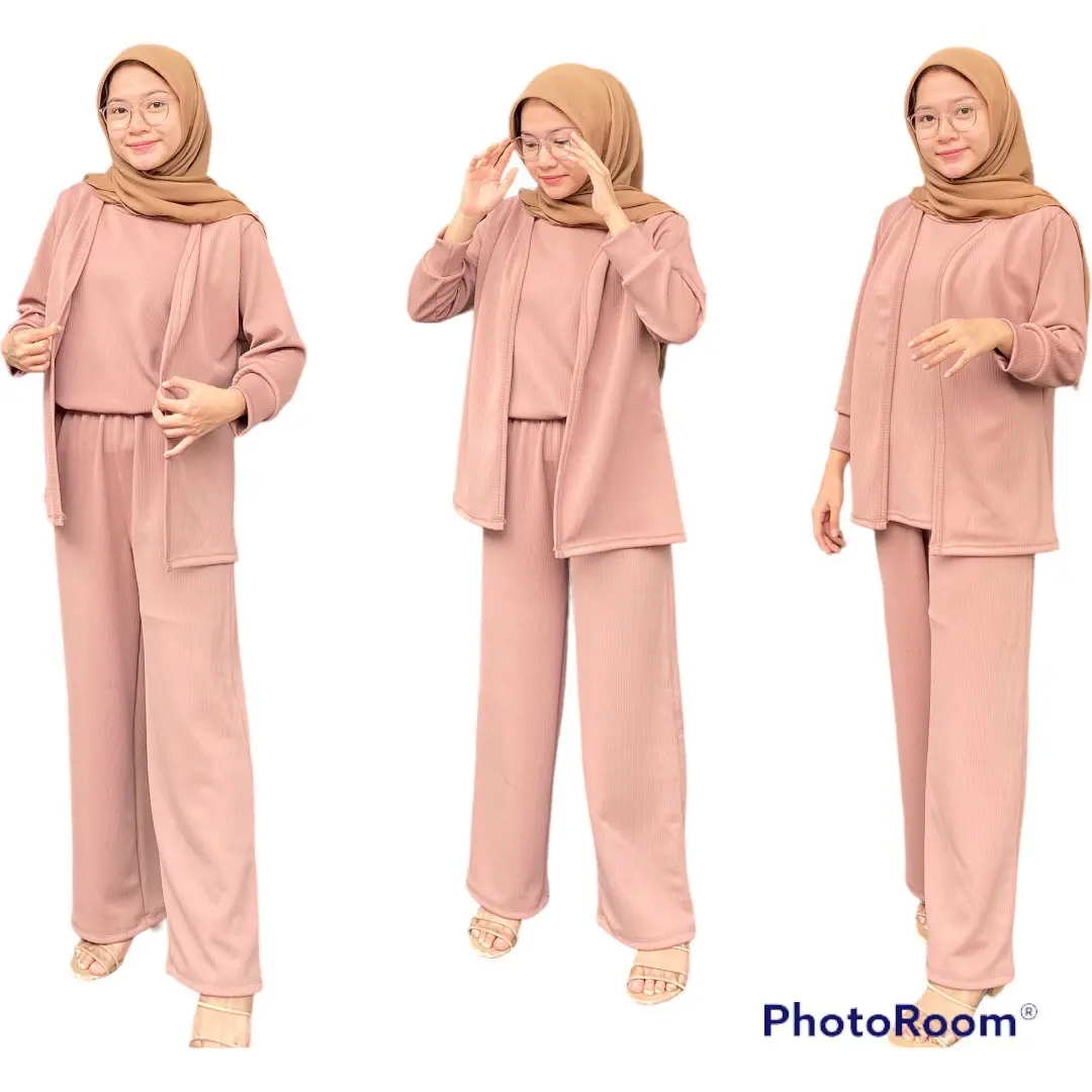 Setelan 3 in one Knit/baju wanita kekinian