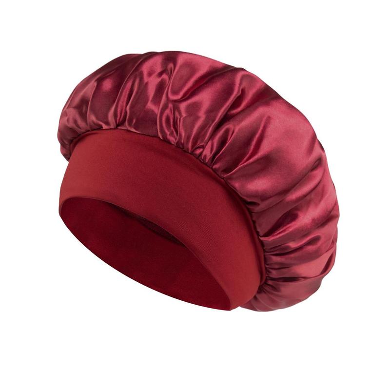 Satin Bonnet for Sleeping, 2 Counts Breathable Elastic Hair Bonnet for Women, Multifunctional Solid Color Hair Cap for Face Washing, Makeup, and Spa, Cool Bedroom, Girl Bedroom Accessories, Christmas Gifts, Christmas Decorations 8